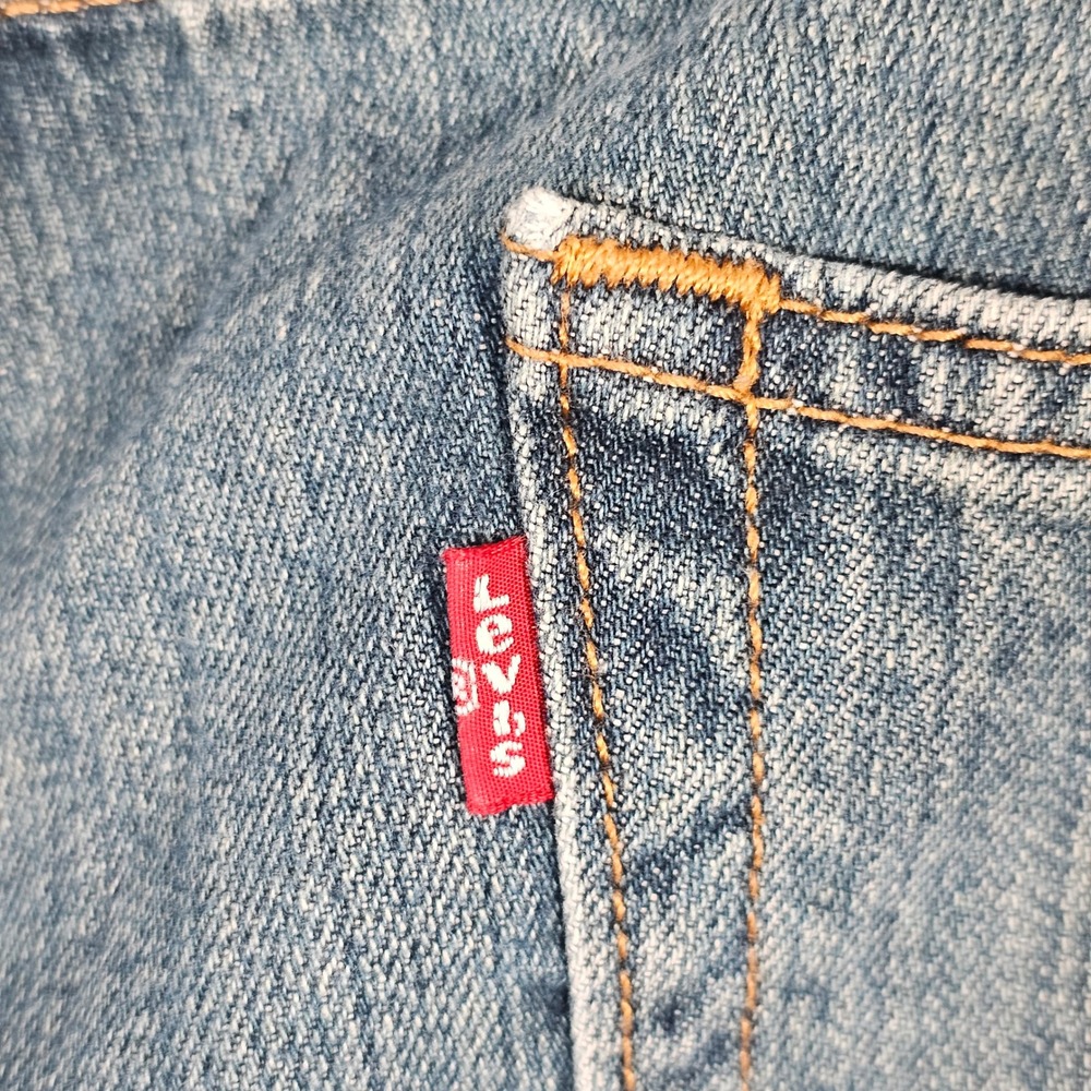Levis 559 Relaxed Straight Jeans Mens 38x32 Medium Wash Blue Denim Pants - Picture 8 of 12